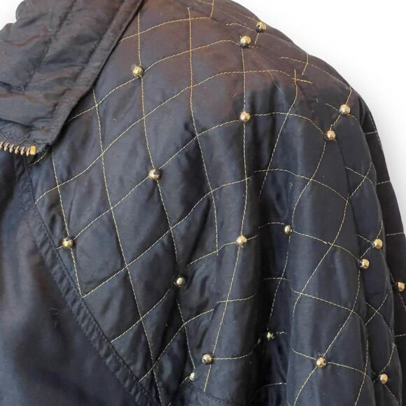 Vintage Silk Windbreaker Puffer Jacket - Picture 8 of 12